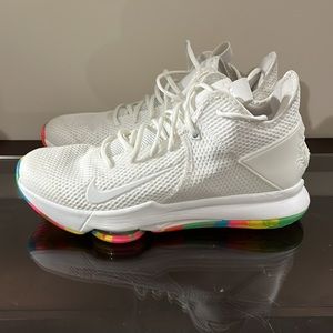 nike Lebron witness 4 white multi camo (fruity pebbles)